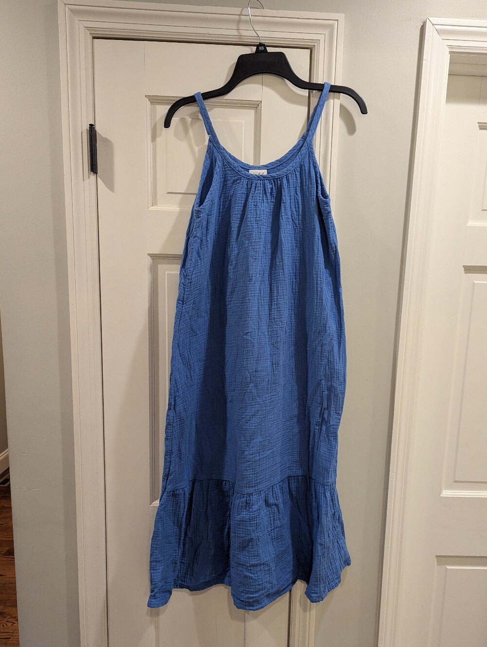 M 100% Cotton Gauze Wonderly Intimates Blue Nightgown Slip Dress
